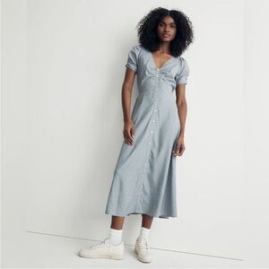 Madewell Leedra Button Front Midi Dress
